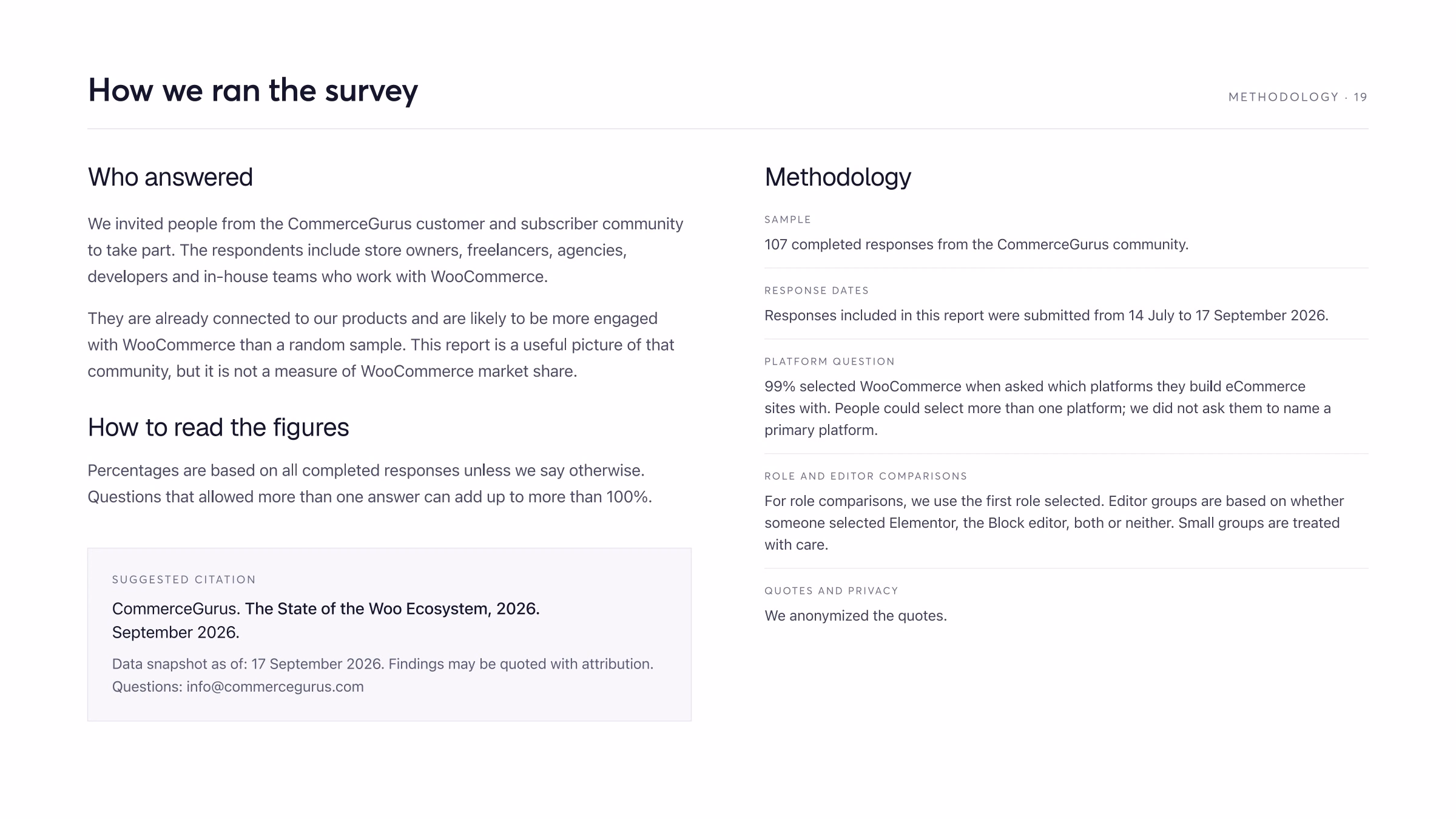 The State of the Woo Ecosystem 2026 report, page 19
