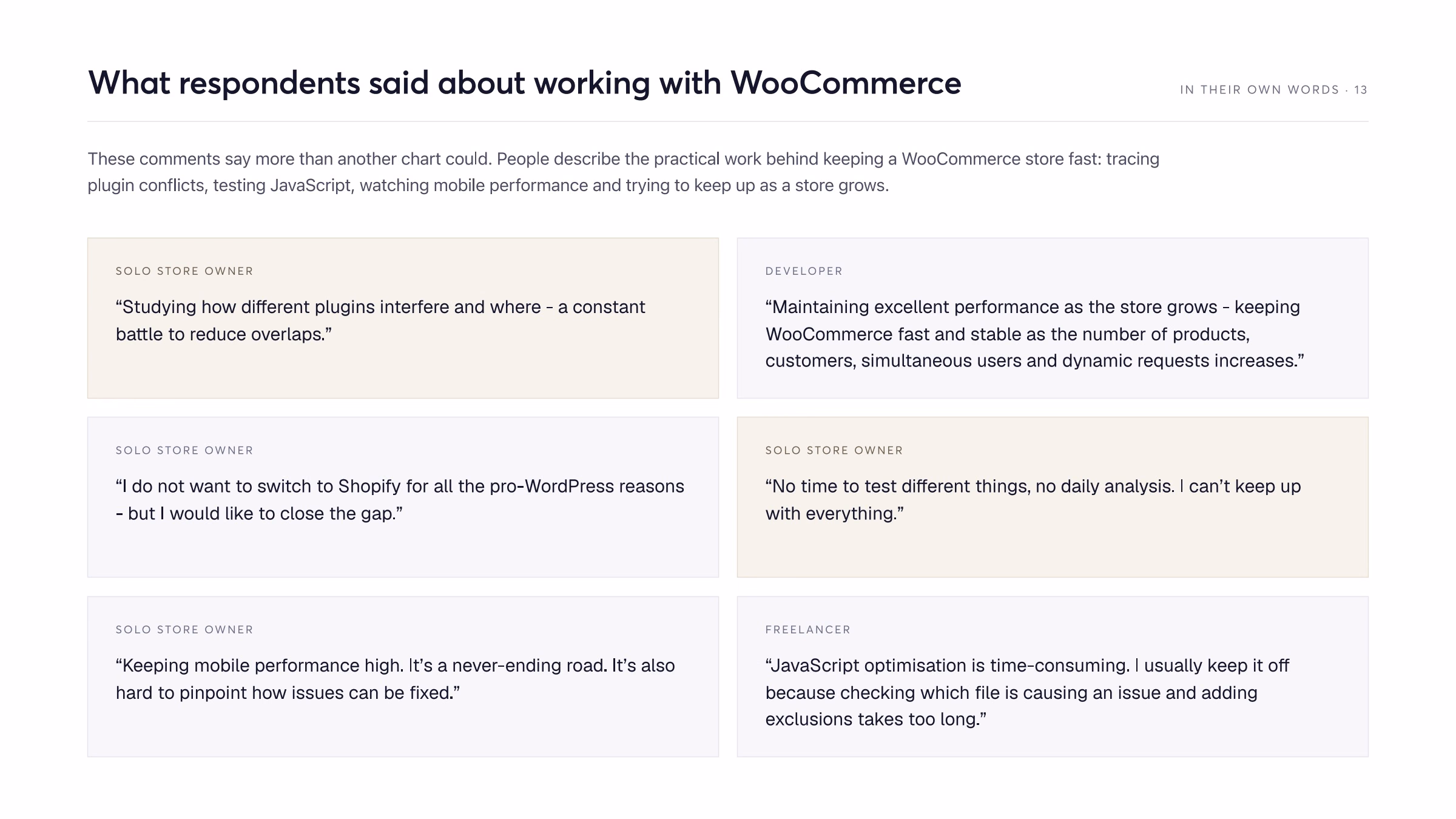 Community voices on the challenges of working with WooCommerce