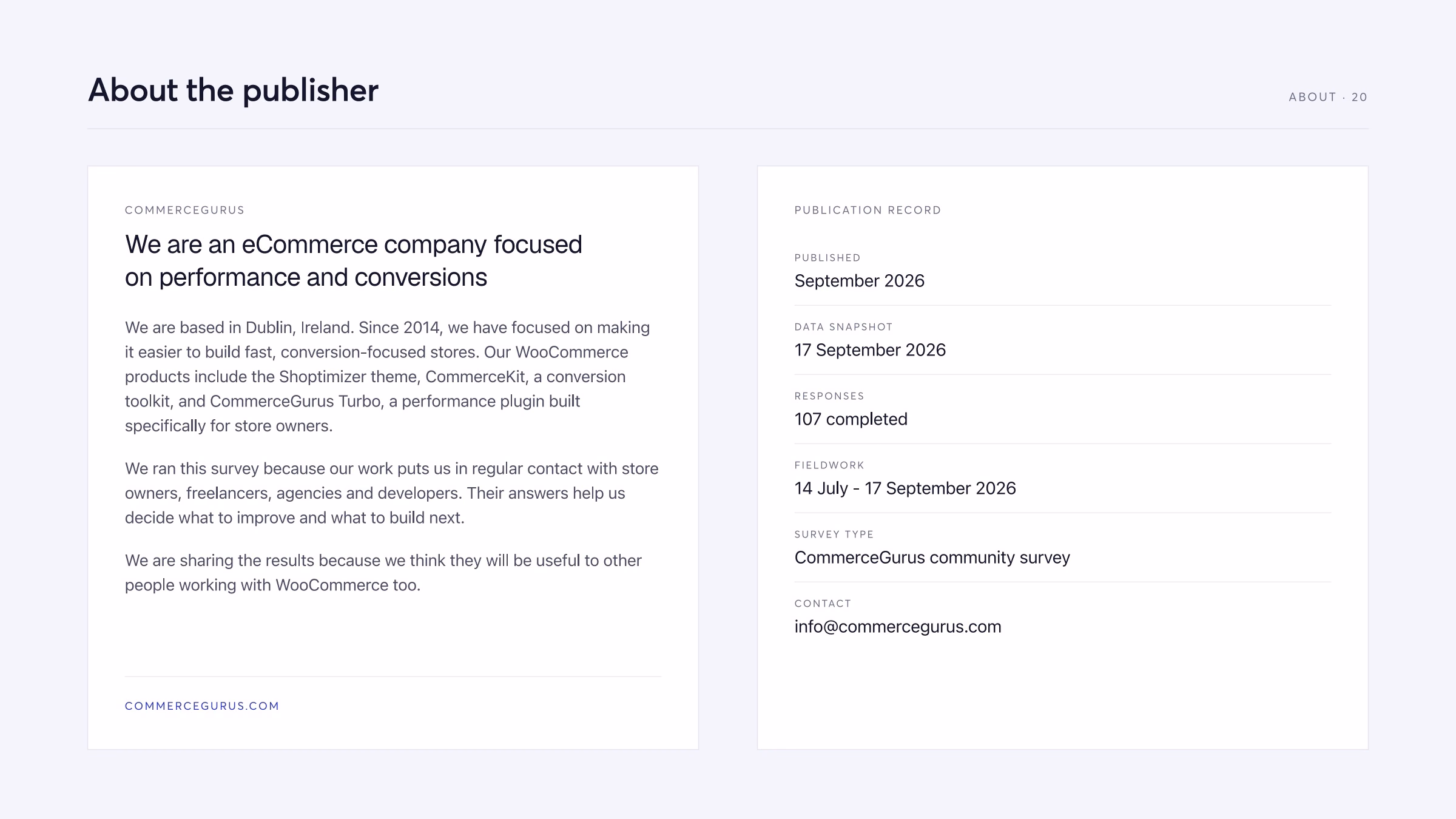 About CommerceGurus, an eCommerce company focused on performance and conversions