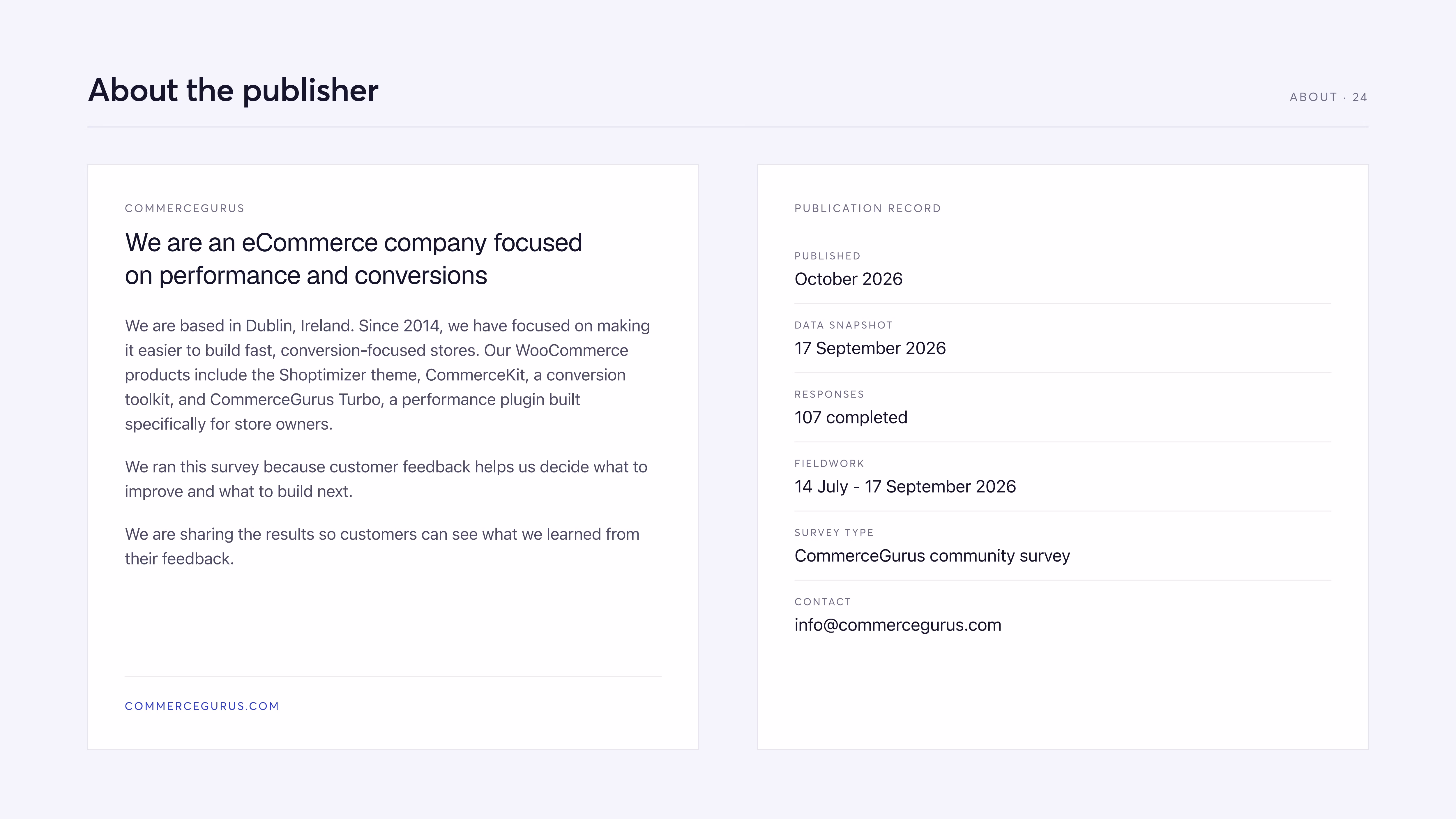 About CommerceGurus, publisher of Customer Perspectives, 2026